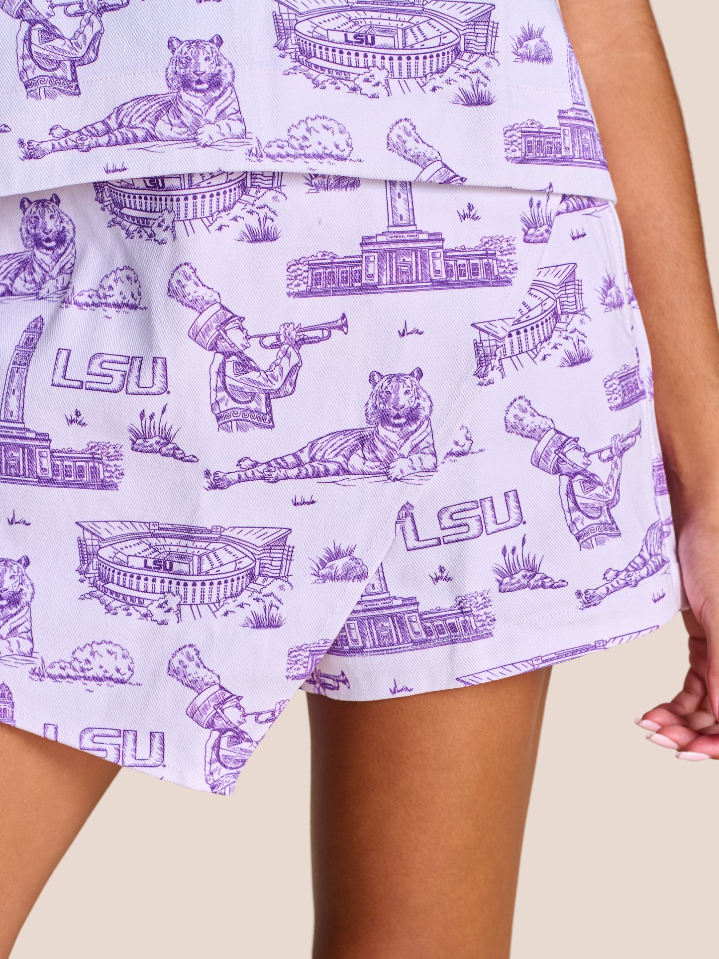 LSU Tigers Women's Toile Denim Skort