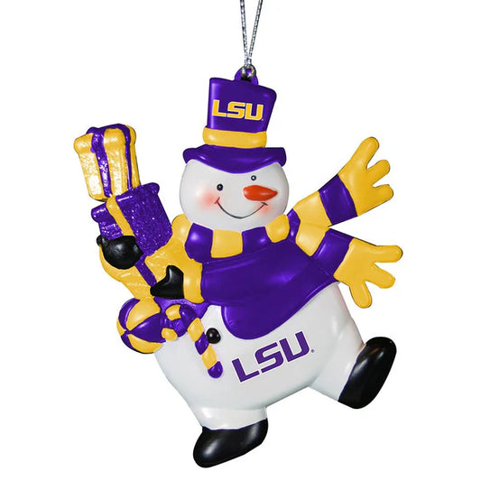 LSU Tigers Ornament Snowman
