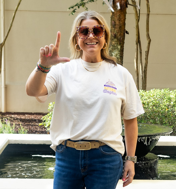 LSU Tigers 2025 CWS National Champions Comfort Colors Tee