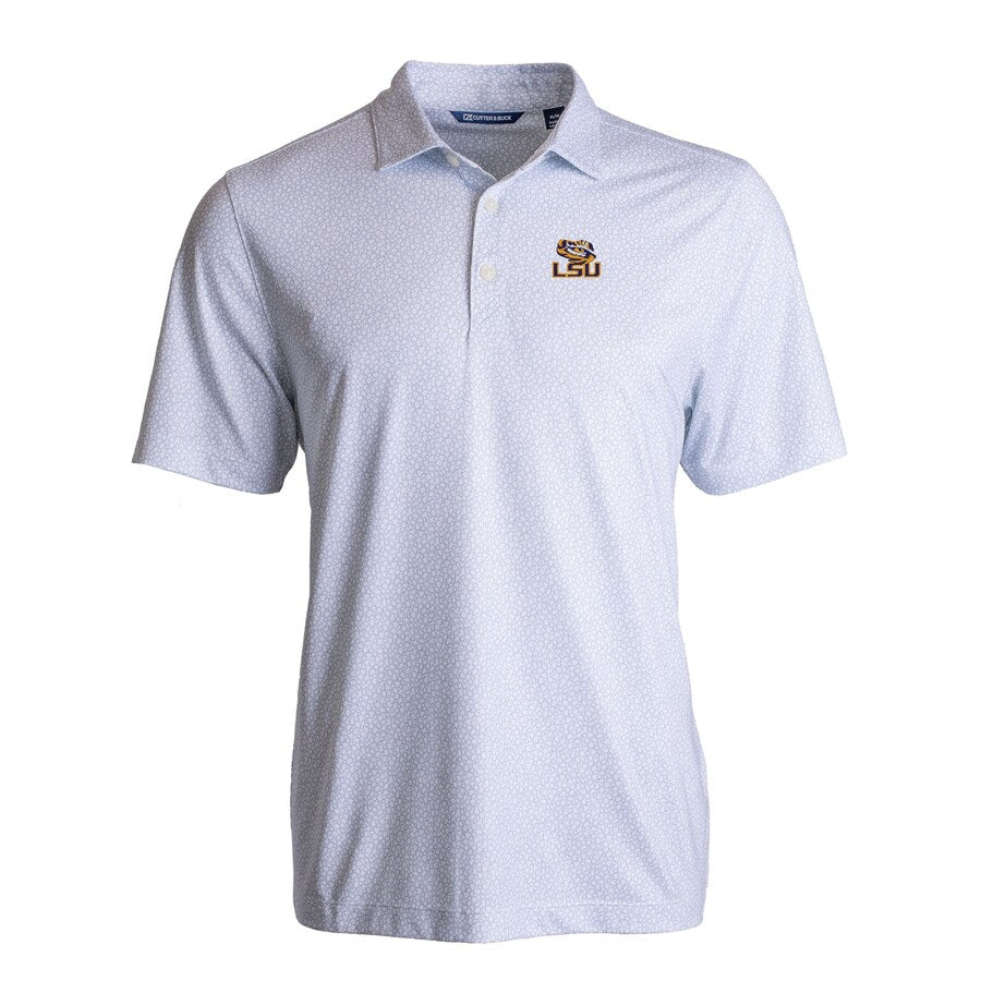 LSU Tigers Men's Polo Pike Eco Pebble Print Recycled