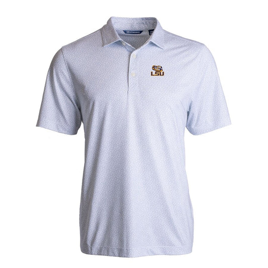 LSU Tigers Men's Polo Pike Eco Pebble Print Recycled