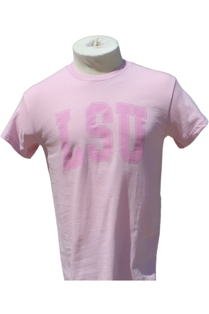 LSU Tigers Women's Top Tone on Tone Pink