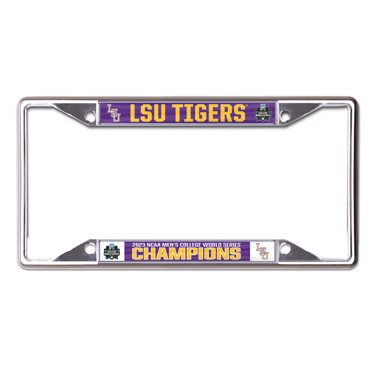 LSU Tigers 2023 CWS Champions License Frame