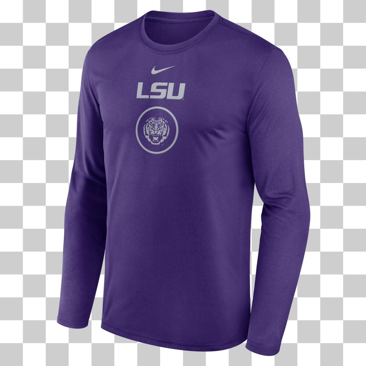 LSU Tigers Nike Men's Practice Long-Sleeve T-Shirt 2024