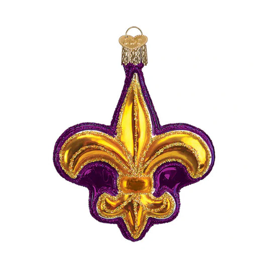 Christmas Ornament Fleur de Lis OWC