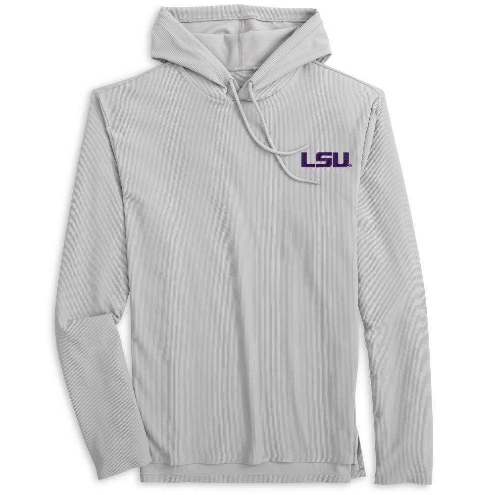 LSU Tigers Men's Johnnie O Hoppin Rib Knit Hoodie