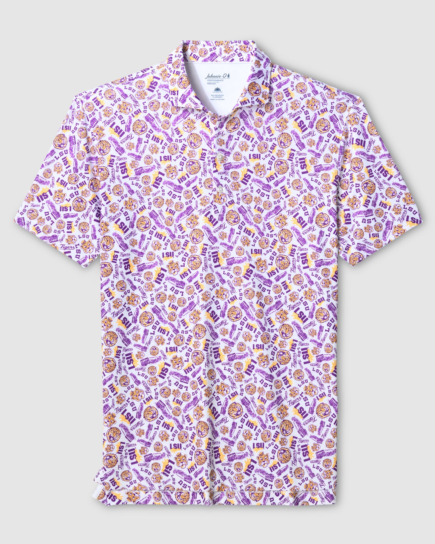 LSU Tigers Men's Polo Johnnie O Galvin Vault F26