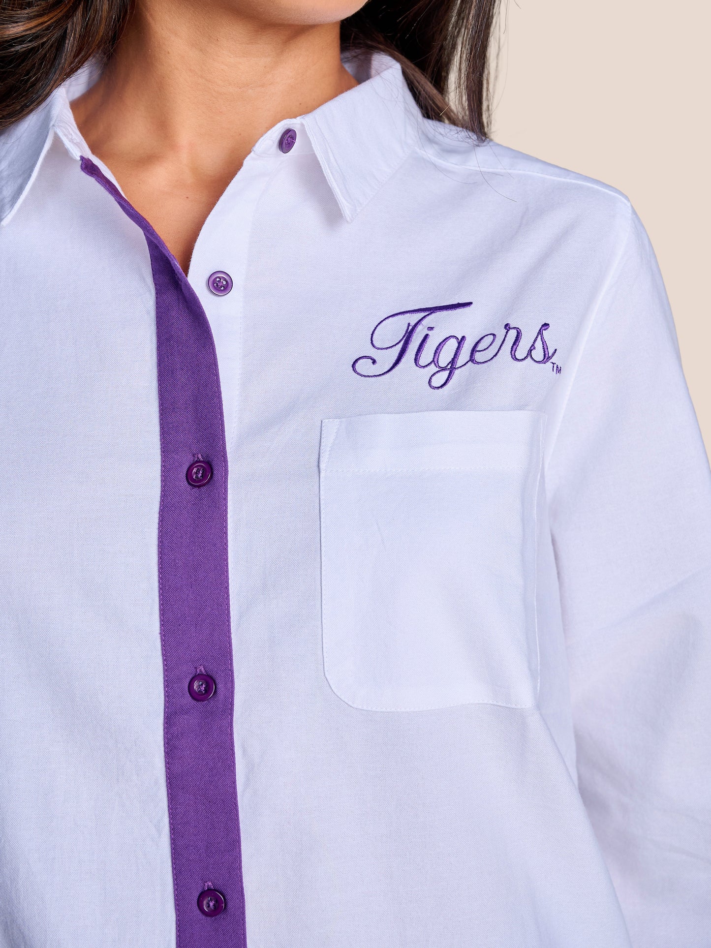 LSU Tigers Women's Honor Roll Oxford Button Down Shirt