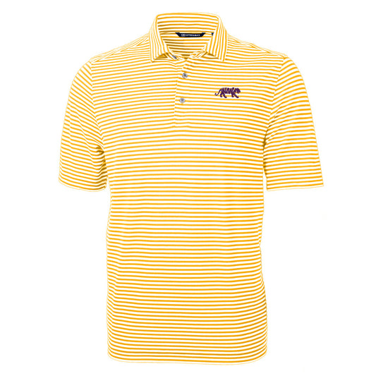 LSU Tigers Men's Polo Virtue Eco Pique Stripe Recycled