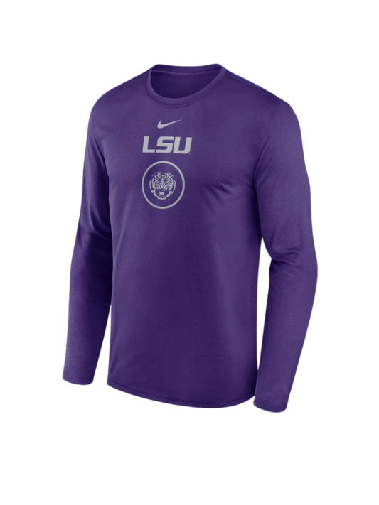 LSU Tigers Nike Men's Practice Long-Sleeve T-Shirt 2024