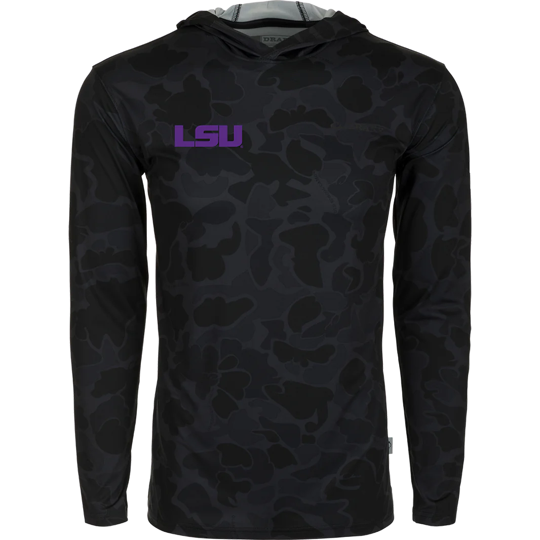 LSU Tigers Men's Performance Camo Hoodie Black