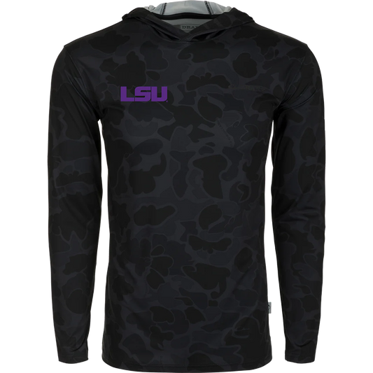 LSU Tigers Men's Performance Camo Hoodie Black