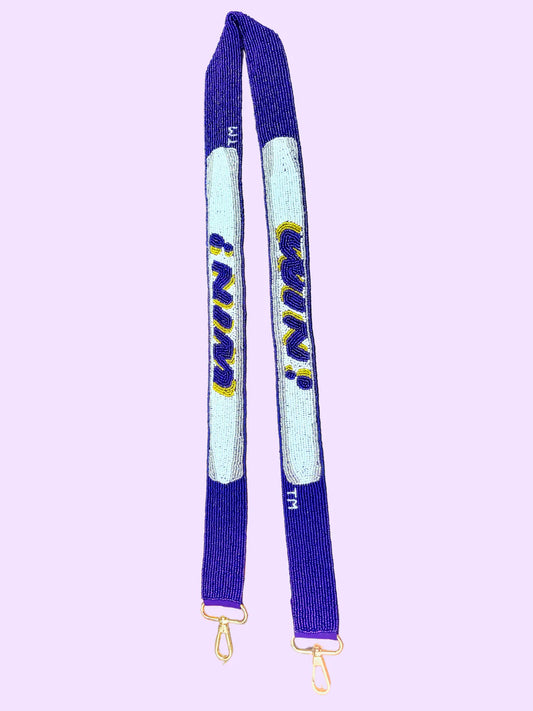 LSU Tigers Purse Strap Win Bar Design