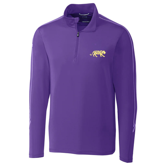 LSU Tigers Men's Pullover Pennant Cutter & Buck Sport Half Zip