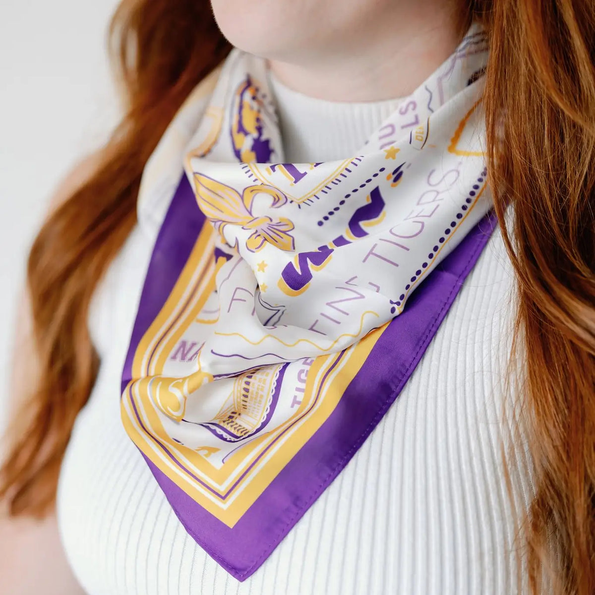 LSU Tigers Silk Scarf