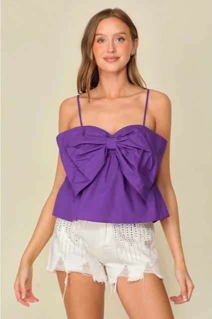 Women's Front Bow Knit Top