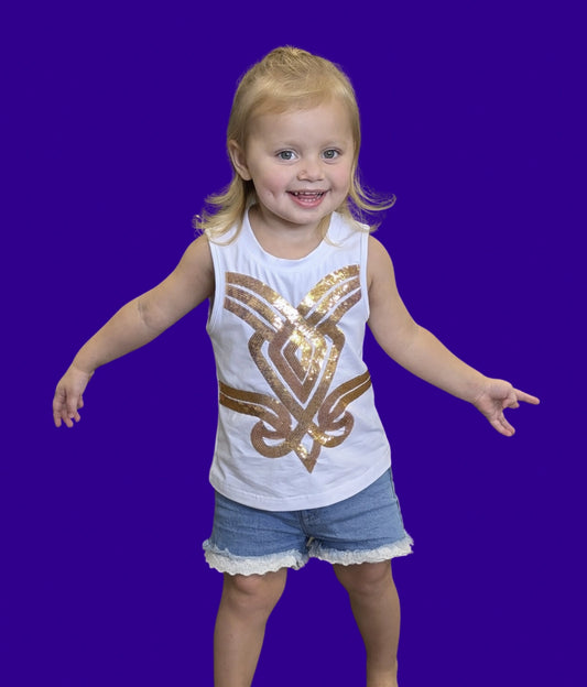 LSU Tigers Toddler Golden Girl Tank Top