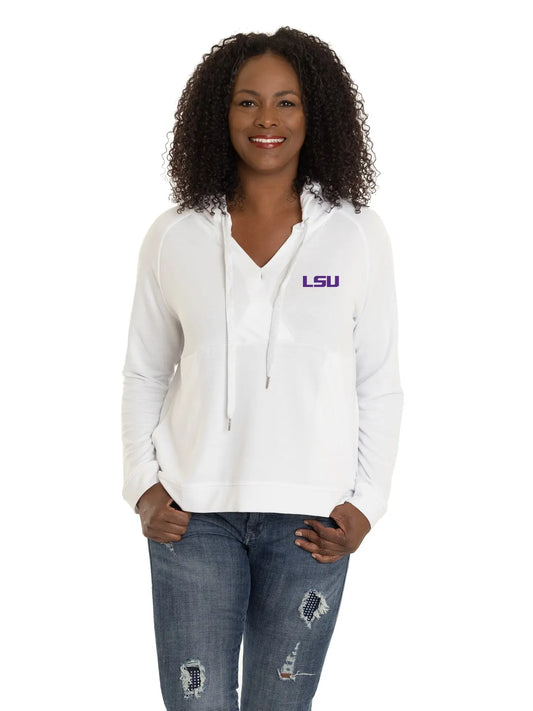 LSU Tigers Women's Christine Cross Front Hoodie
