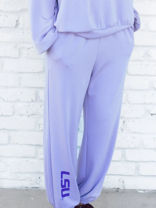 LSU Tigers Women's Joggers Lavender Pants