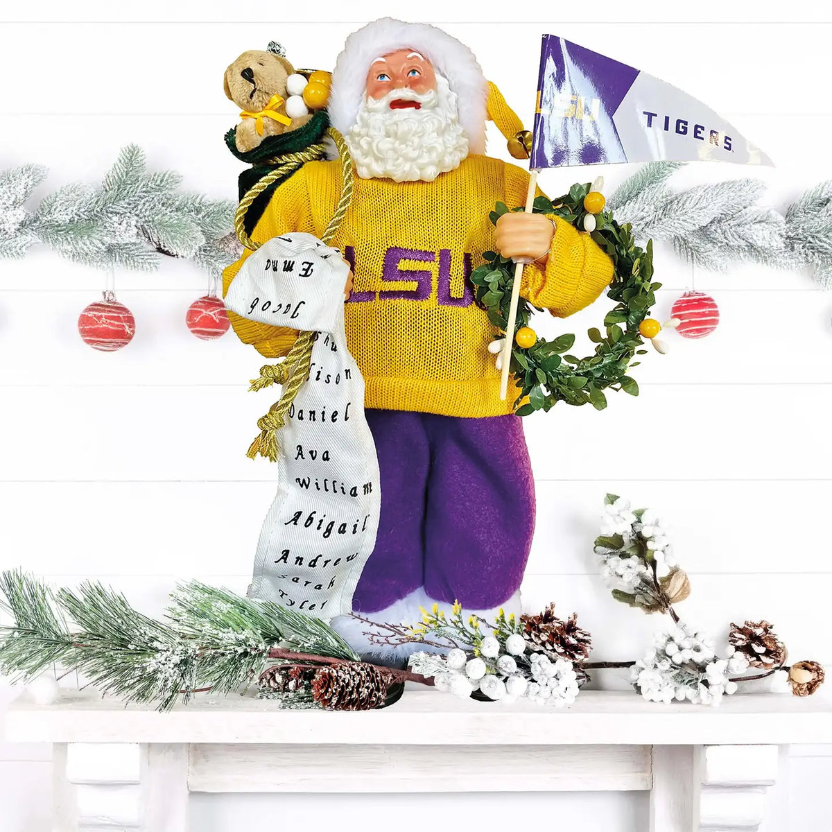 Louisiana Proud Santa  12"