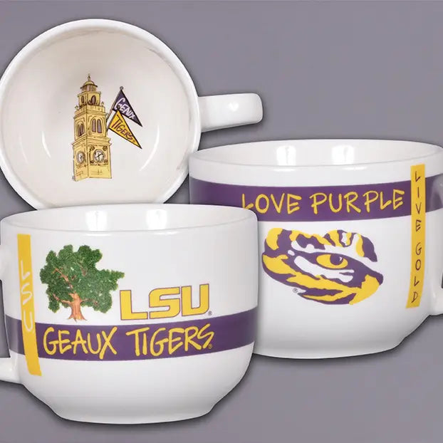 LSU Tigers Soup Mug