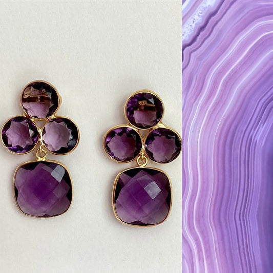 Earrings Serphina Amethyst
