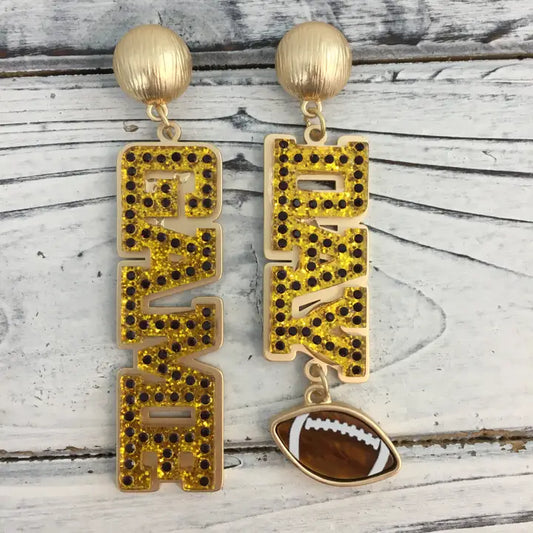 LSU Tigers Metal Gameday Earrings Songlily