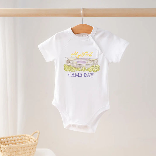 LSU Tigers Onesie Cotton My First Game Day