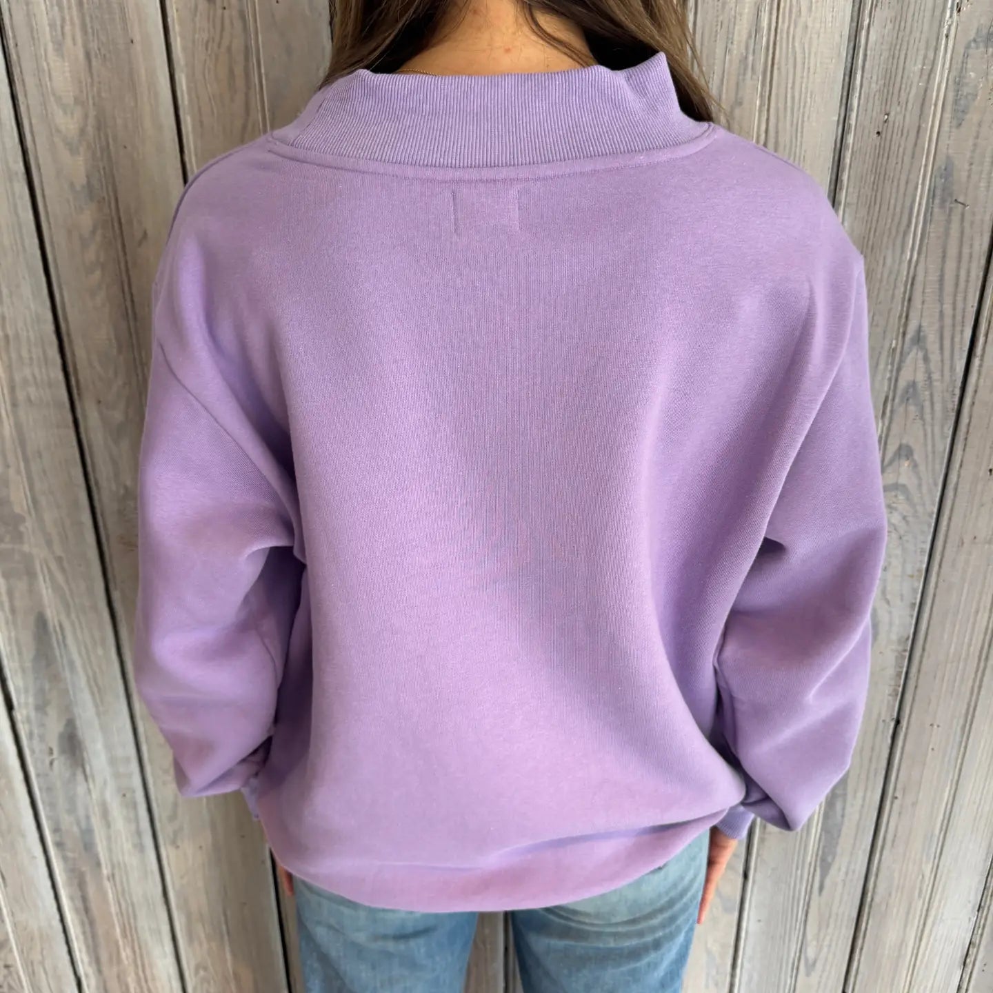 LSU Tigers Women's Varsity Mockneck Geaux Sweatshirt