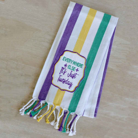 Just Tuesday Stripe Hand Towel 20x28
