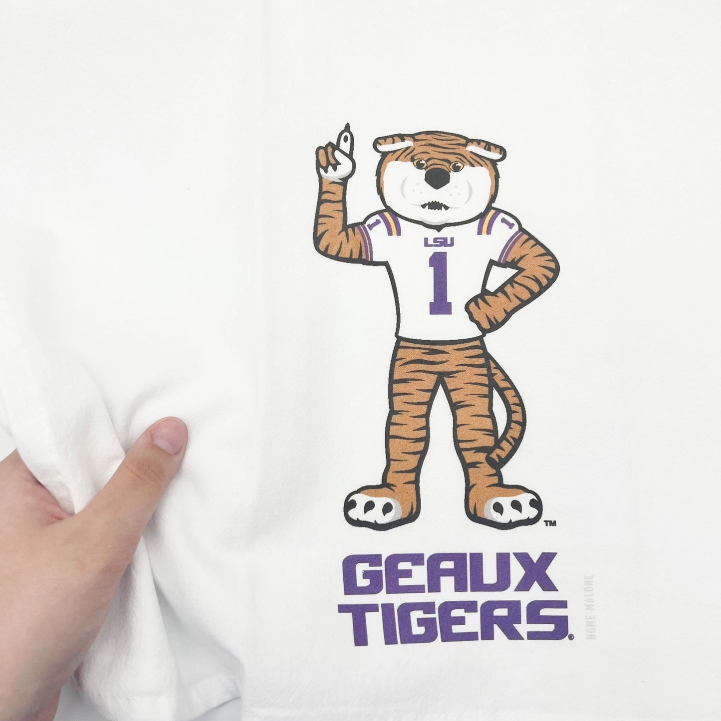 Louisiana State Tea Towel Mascot with Towel Band