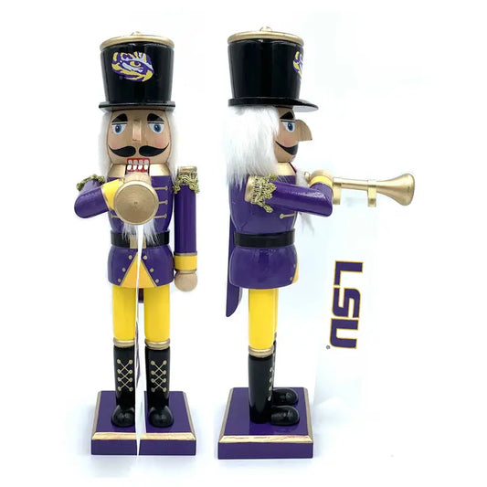 LSU Tigers Bugler Nutcracker 14"