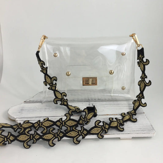 Purse Fleur de Lis with Special Strap Songlily