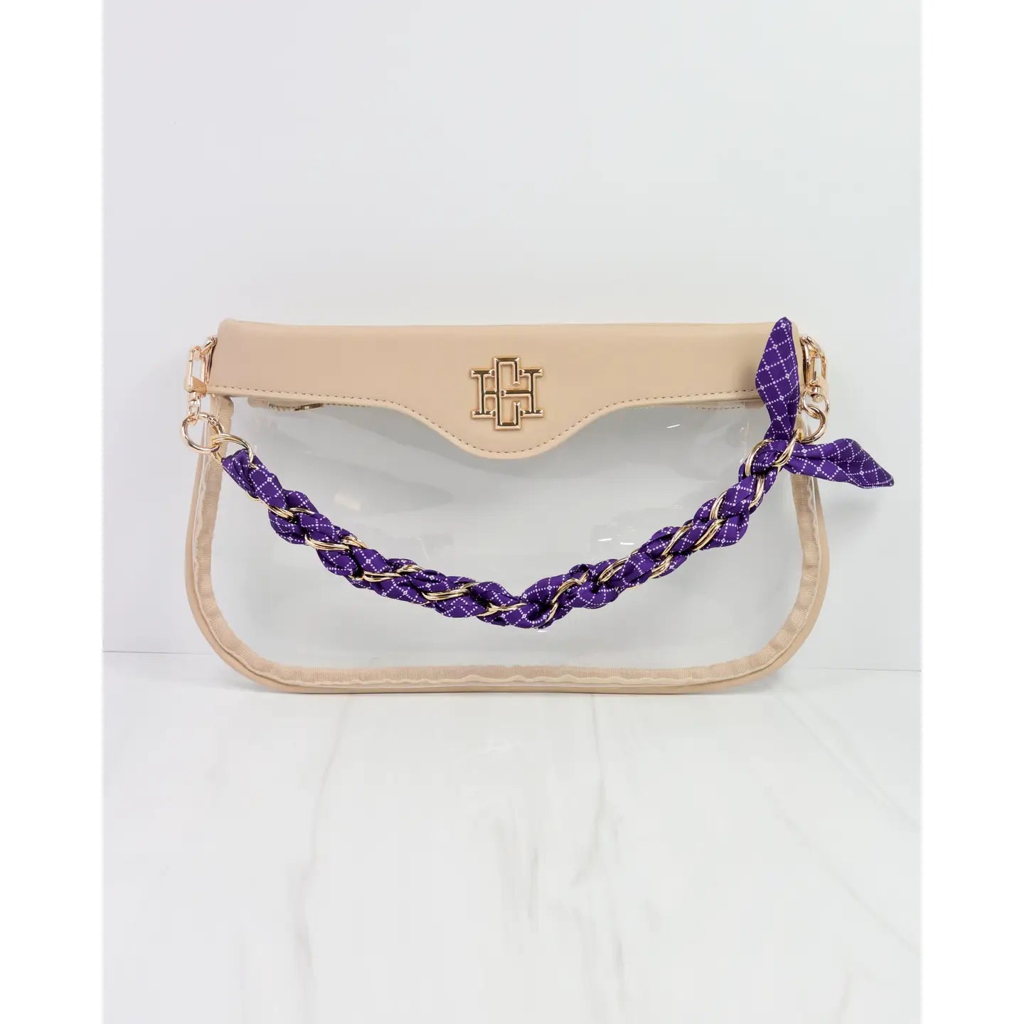 Scarf Seraline Purse Chain Purple