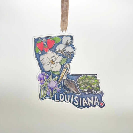 Louisiana Favorites Ornament Acrylic