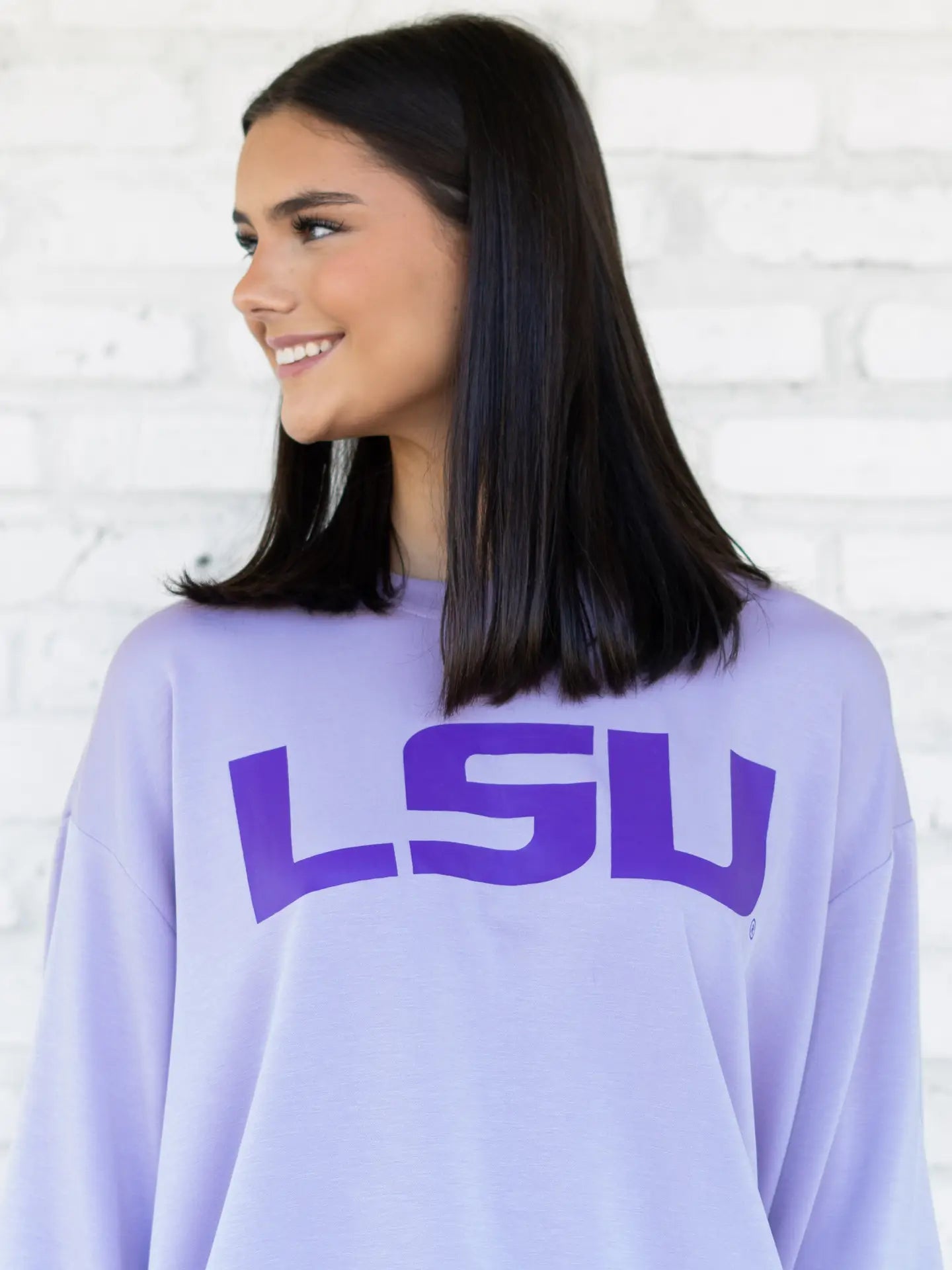 LSU Tigers Women's Buttery Soft Lavender Pullover