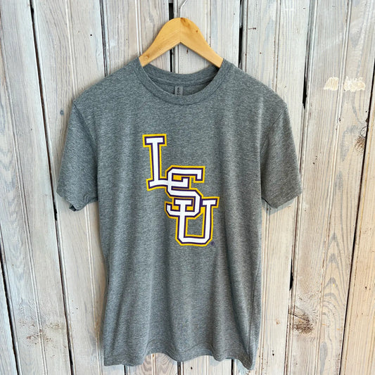 LSU Tigers T-Shirt Stacked LSU Logo