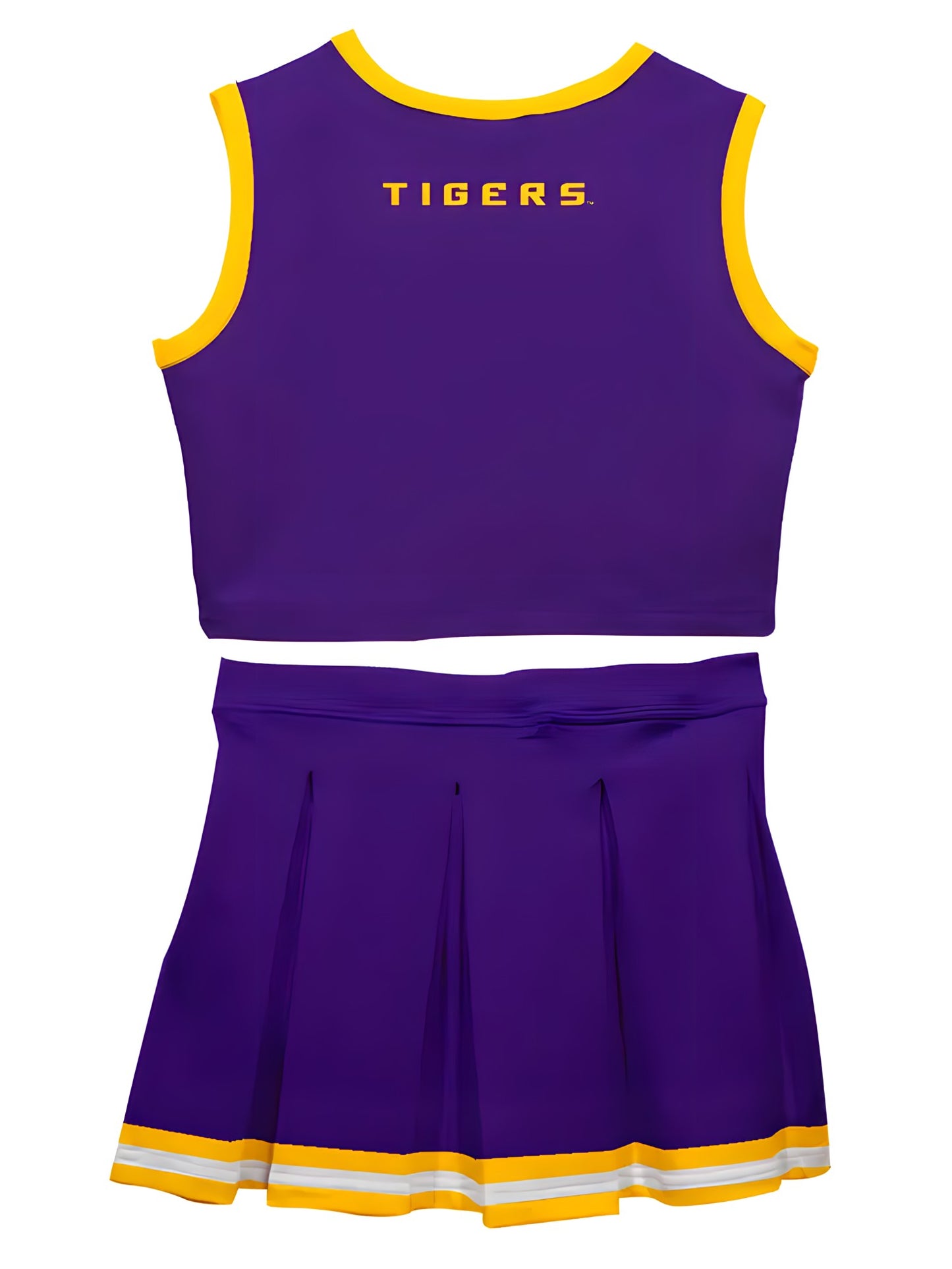 LSU Tigers Gameday Purple Sleeveless Cheerleader Set