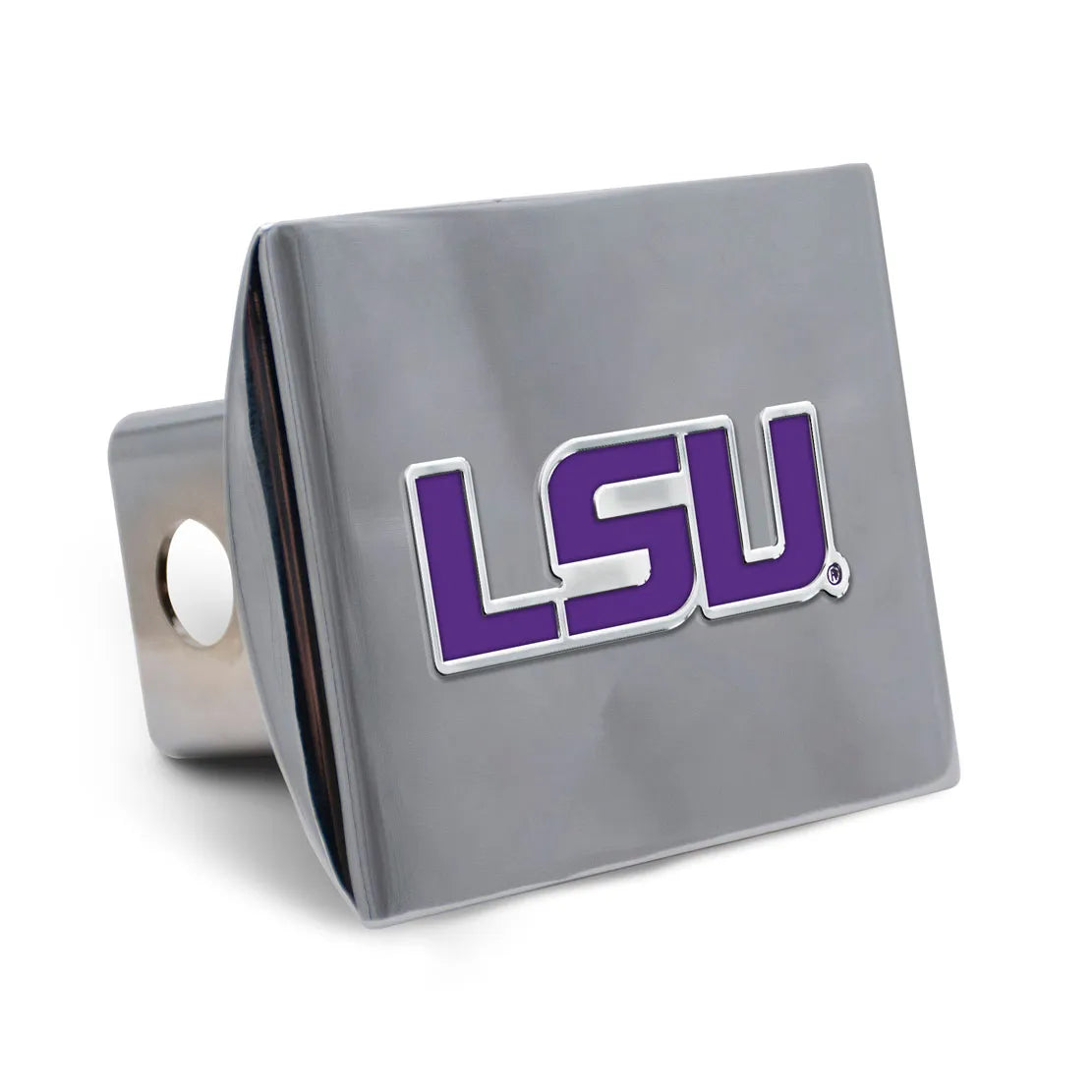 LSU Tigers Hitch Cover Colored Metal