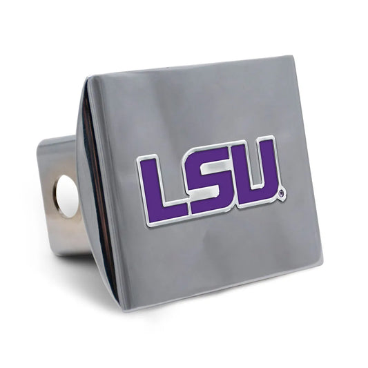 LSU Tigers Hitch Cover Colored Metal
