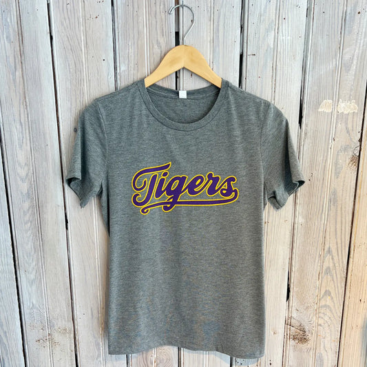 LSU Tigers Women's T-Shirt Crew Script Tigers