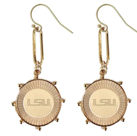 LSU Tigers Pixel Earrings