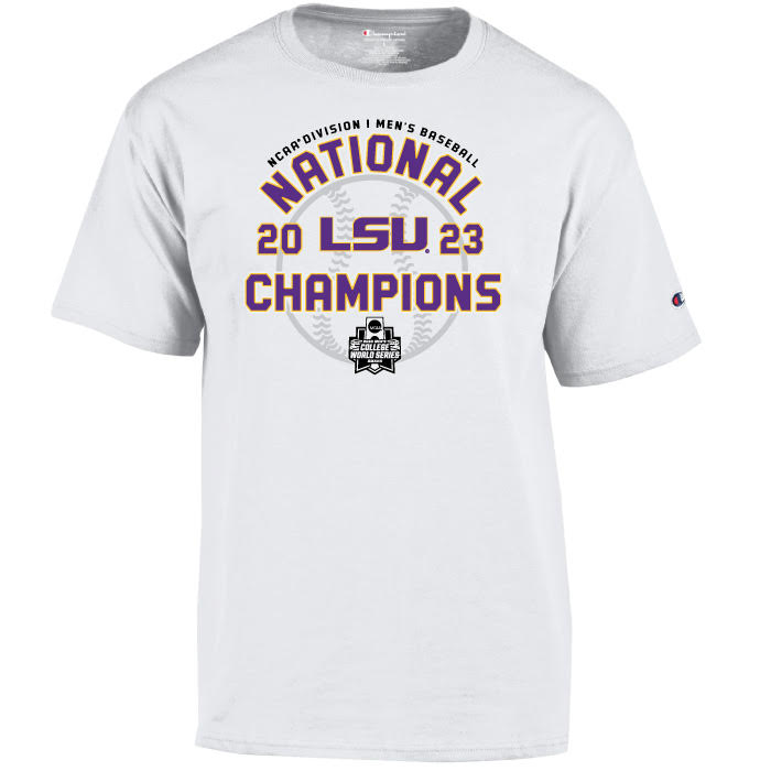 LSU Tigers 2023 College World Series Championship Locker Room T-Shirt