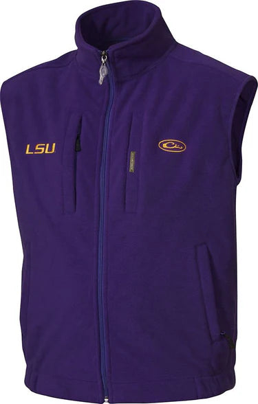 LSU Tigers Vest Purple Camp Fleece
