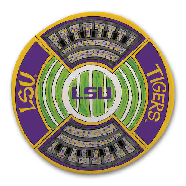 LSU Stadium Platter Magnolia Lane