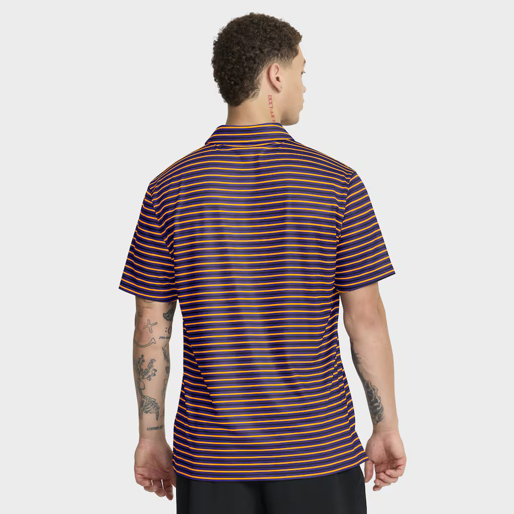 LSU Tigers Nike Men's Tour Polo Stripe