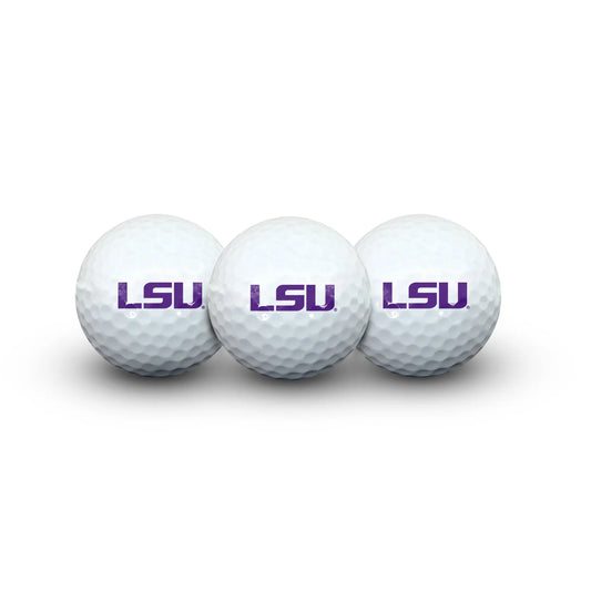 LSU Tigers Golf 3 Ball Set in Clamshell