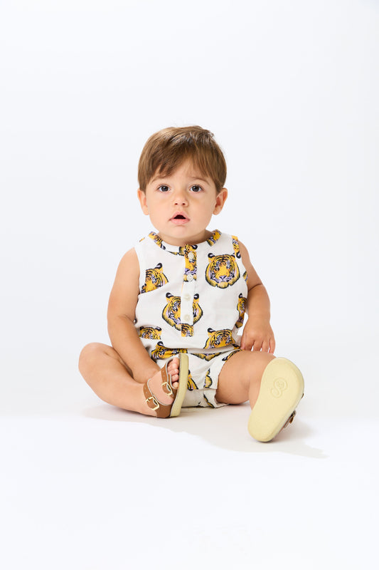 LSU Tigers Unisex Henley Onesie