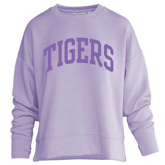 Camp David Women's LSU Cashmere Crew Tigers Fall 26