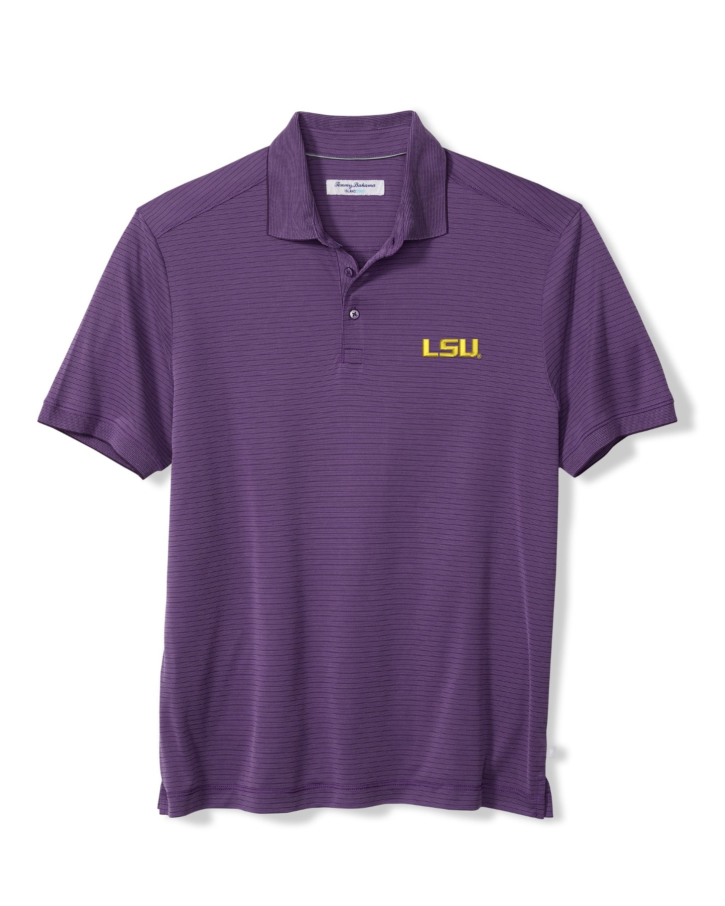 LSU Tigers Tommy Bahama Men's Polo Bay Stripe